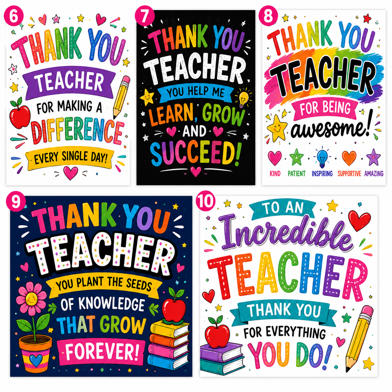 Thank you teachers bundle
