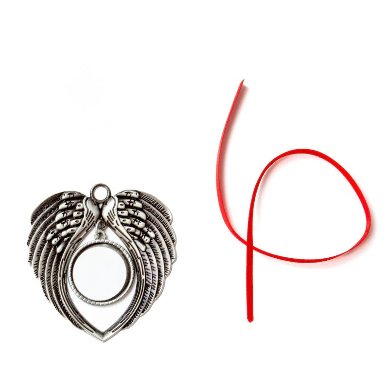 Angel wings Christmas ornament