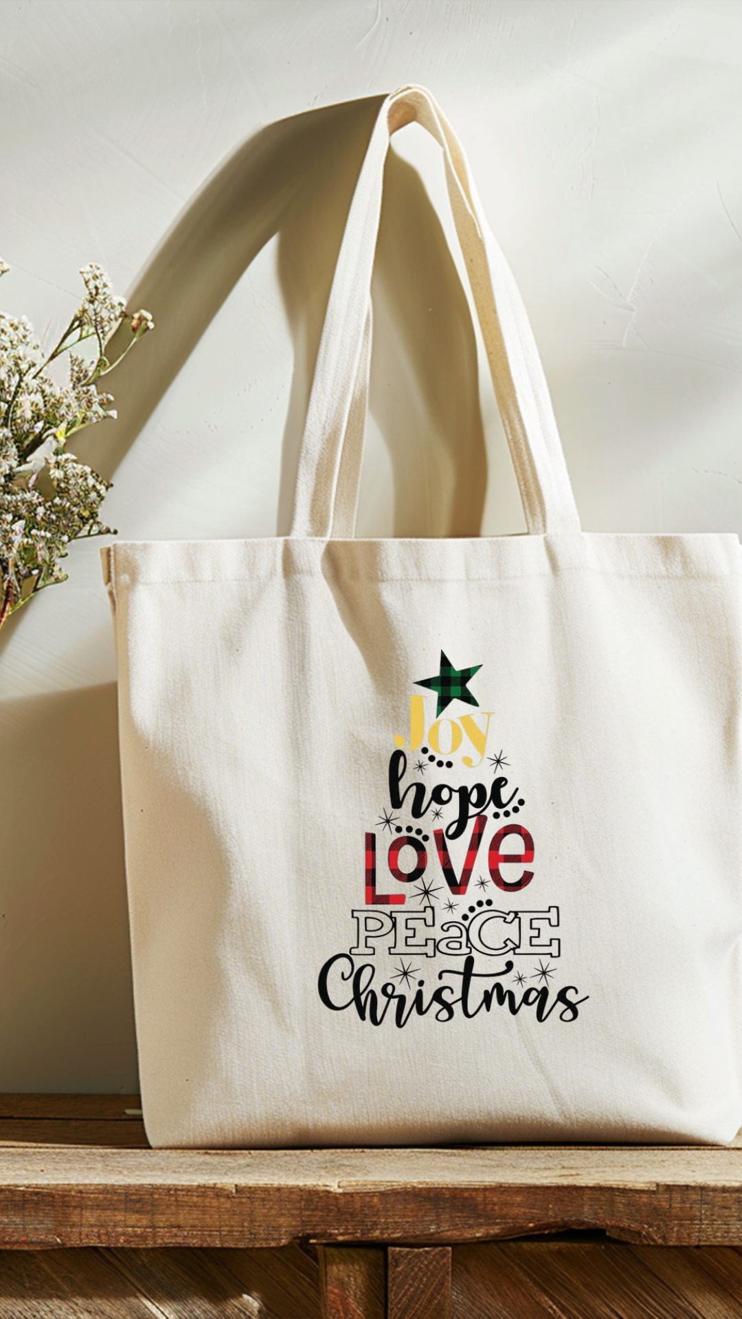 Christmas tote bags