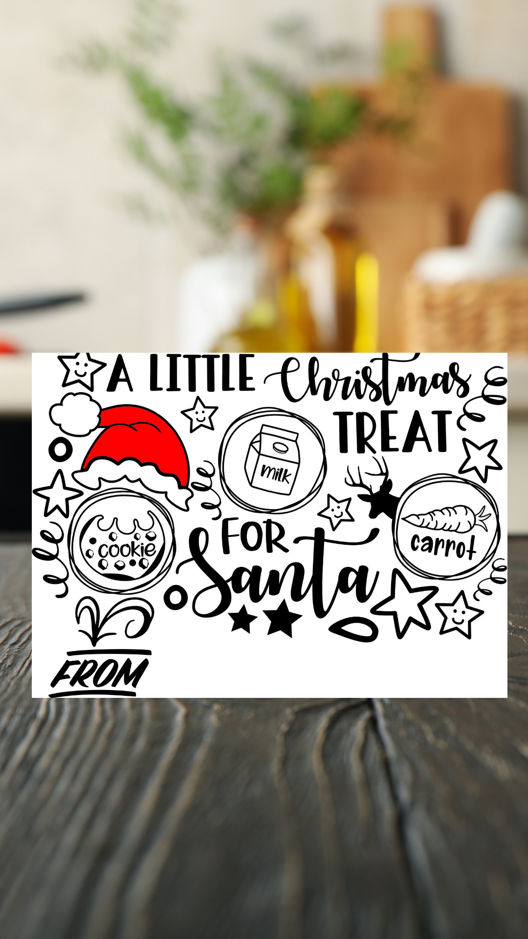 Santa snack tray