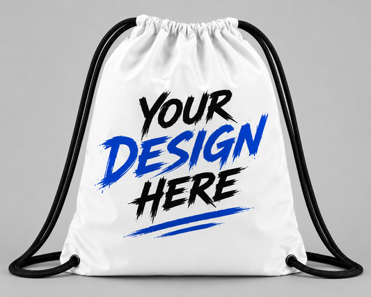 Drawstring bag any design added