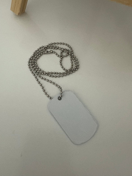 Dog tag necklace