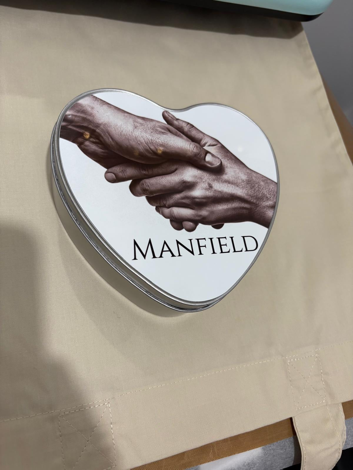 Heart shaped storage tin