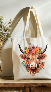 Highland Cow Tote Bags