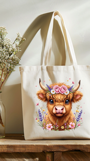 Highland Cow Tote Bags