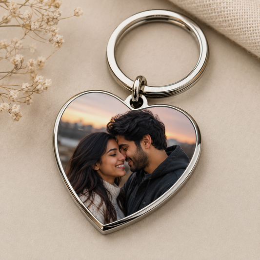 Love heart keyring