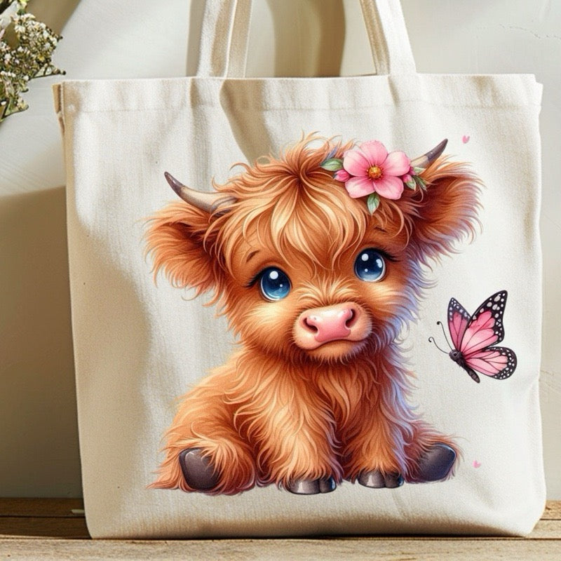 Highland Cow Tote Bags