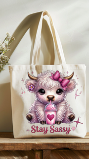 Highland Cow Tote Bags